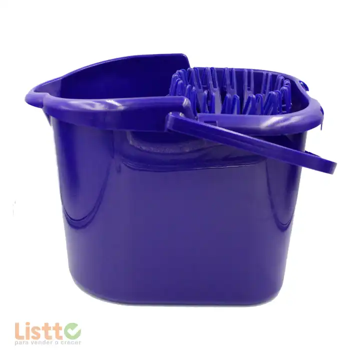Cubeta Plástico con Exprimidor RW-4 10 lt.
