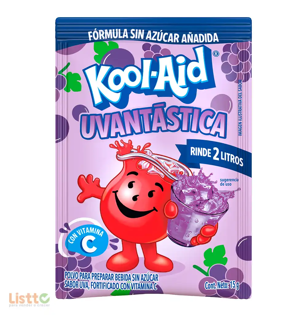 Refresco Kool Aid Uvantastica 15 gr.