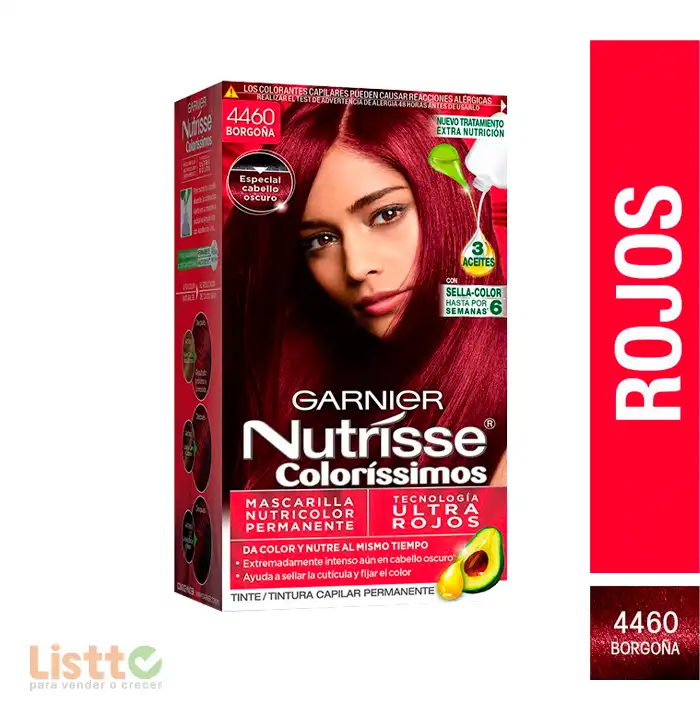 Tinte Nutrisse Borgoña Número 4460 pz.