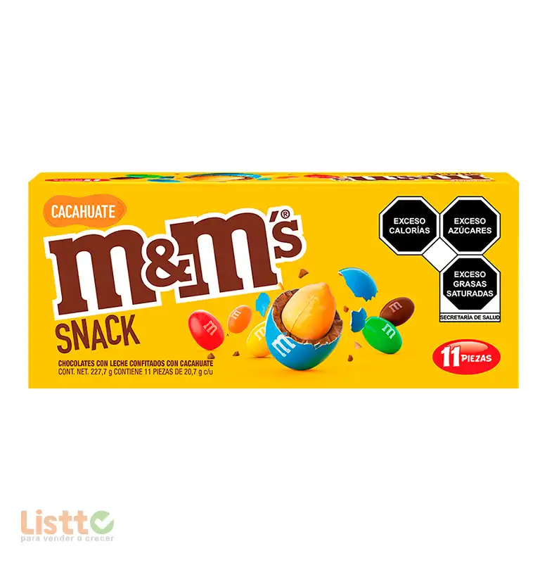 Chocolate M & M Cacahuate Snack 11/20.7 gr.