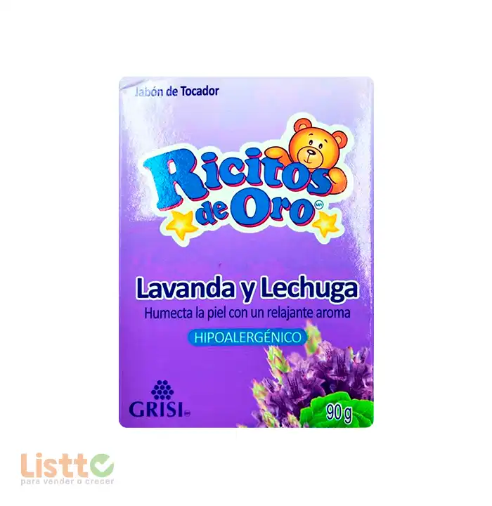 Jabón de Tocador Grisi Ricitos de Oro Lavanda 90 gr.