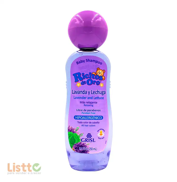 Shampoo Grisi Ricitos de Oro Lavanda 250 ml.