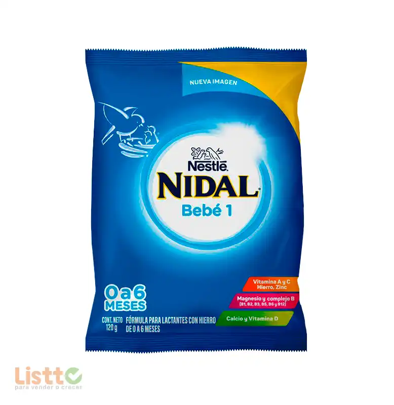 Fórmula Infantil Nidal 1 Bolsa 120 gr.