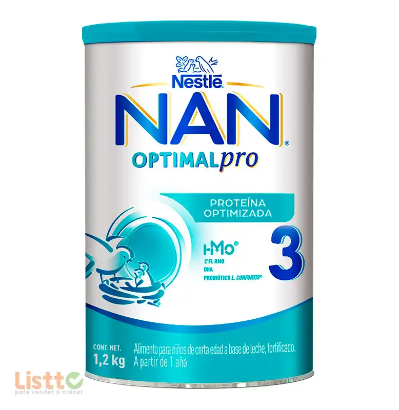 Leche Nan Número 3 1.2 kg.
