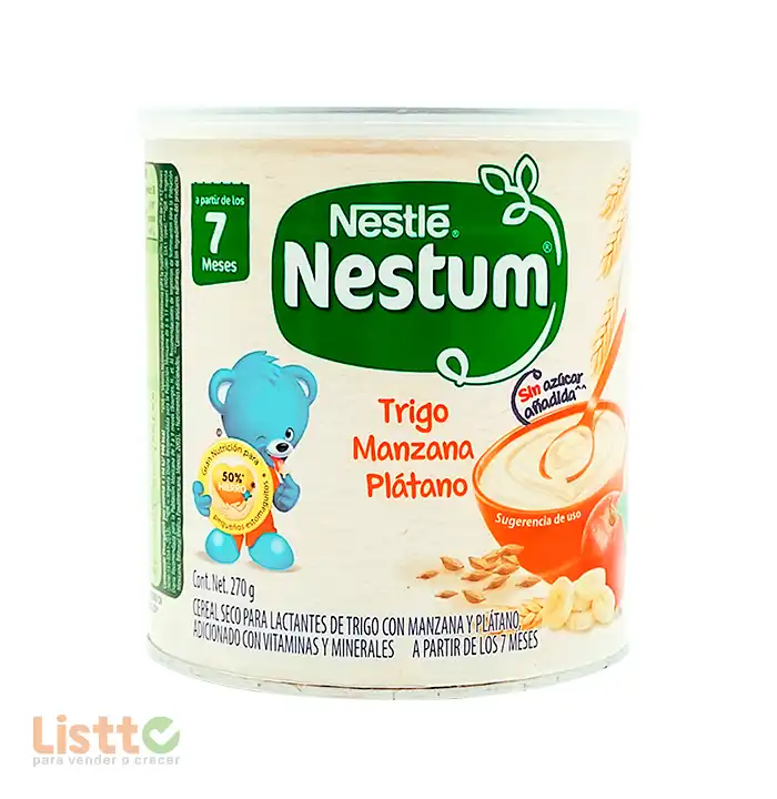 Cereal Nestum Trigo Manzana Plátano 270 gr.