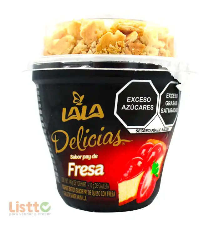 Yoghurt Lala Delicias Pay de Fresa 150 gr.