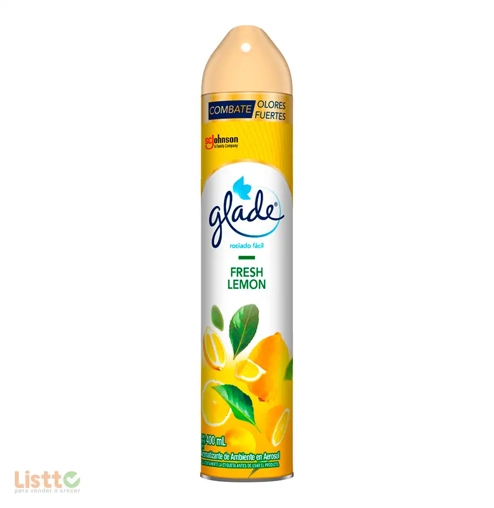 Aromatizante Glade Fresh Limón 400 ml.