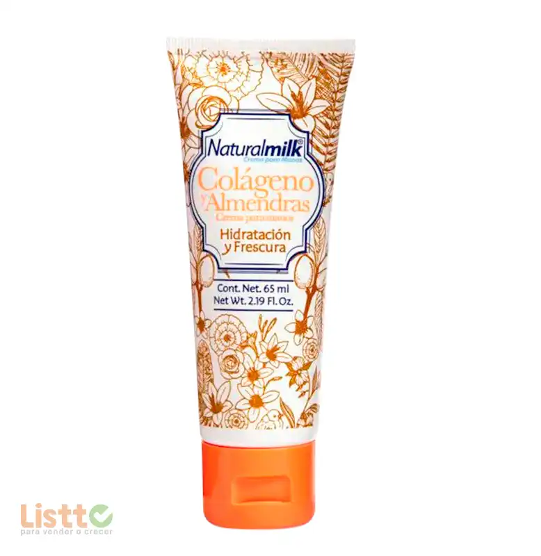 Crema Naturalmilk Colágeno y Almendras 65 ml.