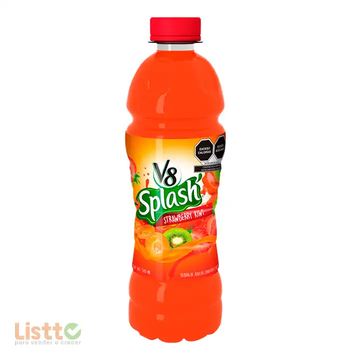 Jugo Splash V8 Strawberry Kiwi 500 ml.