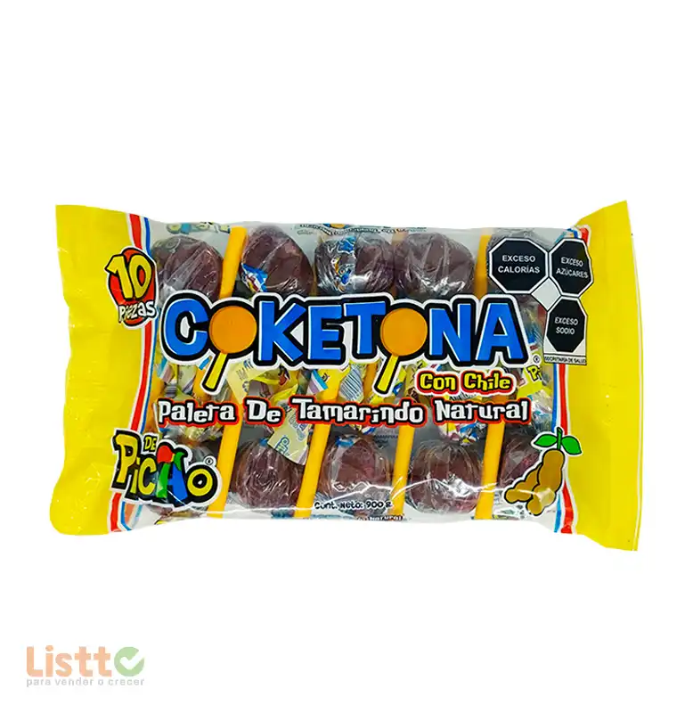 Paleta Picao Coketona Chile 10 Pz.