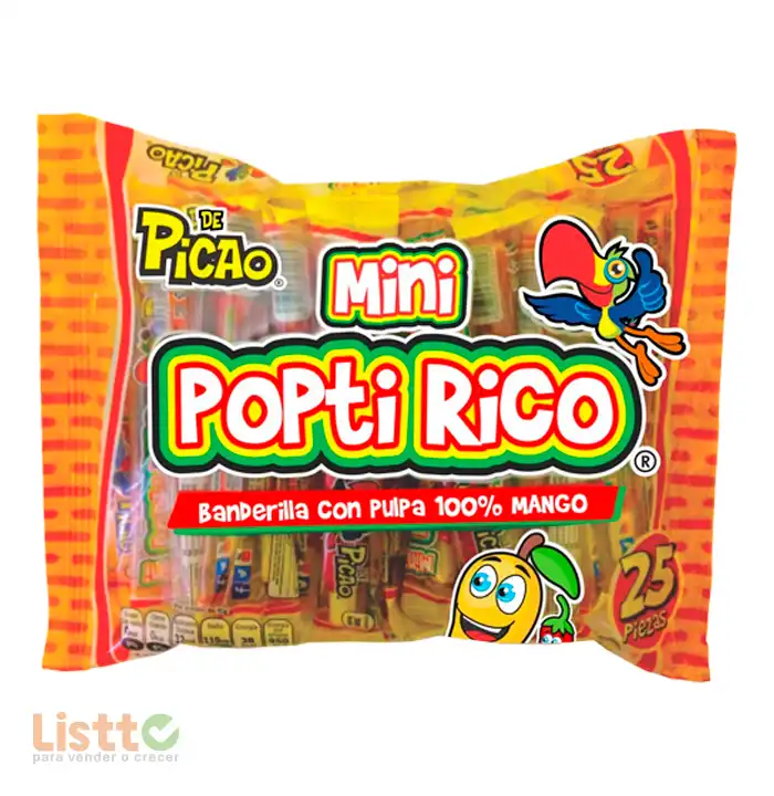 banderilla Picao Popti Rico Mango Mini 25 Pz.