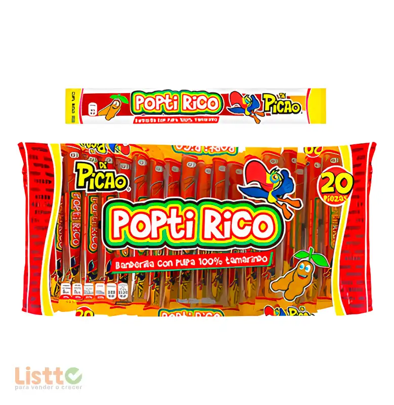 banderilla Picao Popti Rico Tamarindo 20 Pz.