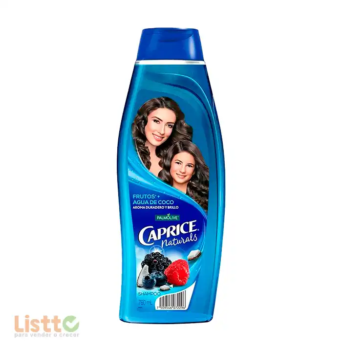 Shampoo Caprice Frutos + Agua de Coco 760 ml.
