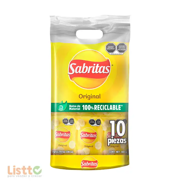 Sabritas Papas Sal 10 pz.