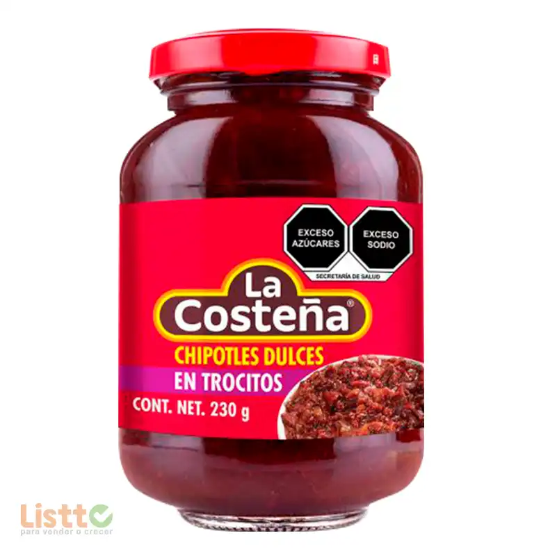 Chiles Chipotles La Costeña Trocitos Dulces 230 gr.