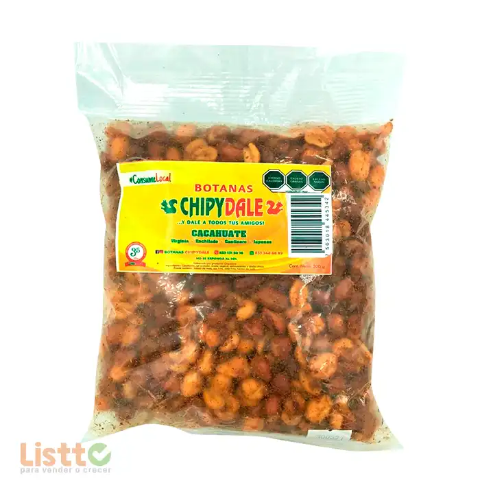 Chipydale Cacahuate Enchilado 500 gr.