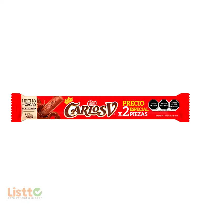 Chocolate Carlos V 2 Pack 15/34 Gr.