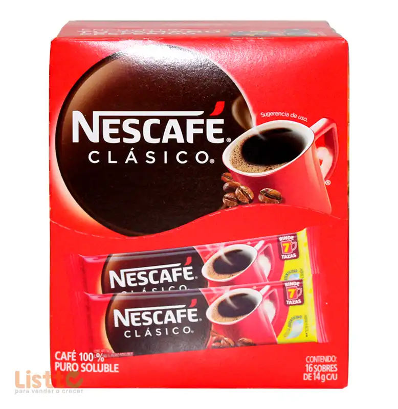 Café Nescafé Clásico Sobres 16/14 gr.