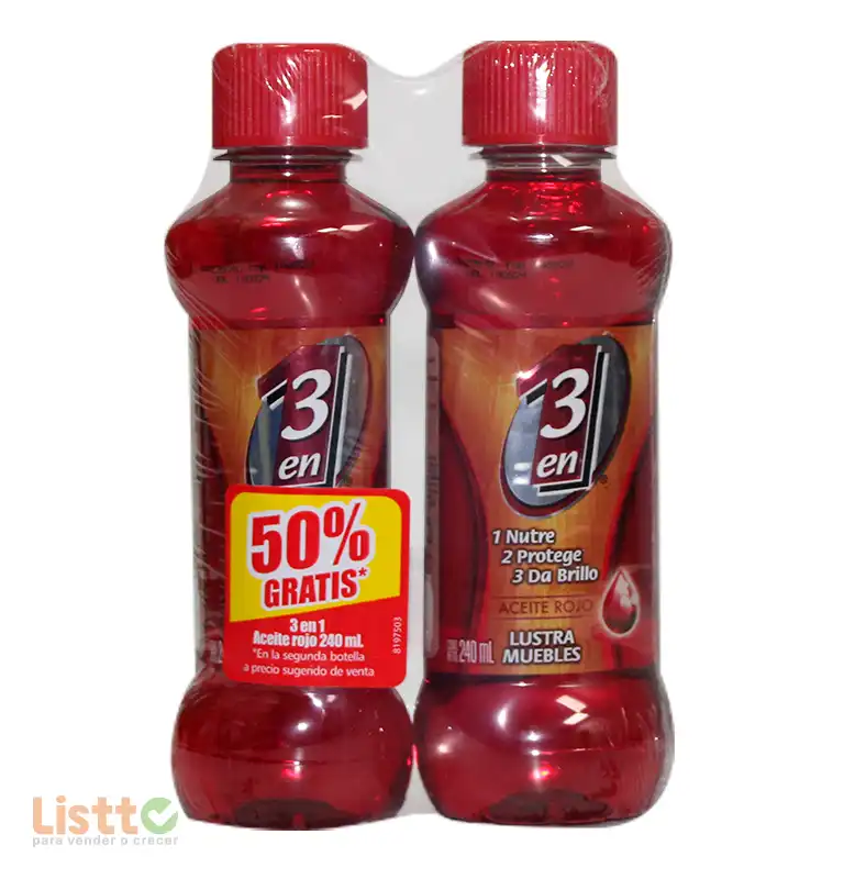 Aceite para Muebles 3 en 1 240 Ml. Oferta