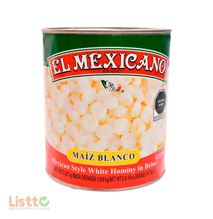 Maíz Pozolero El Mexicano 3.01 kg.