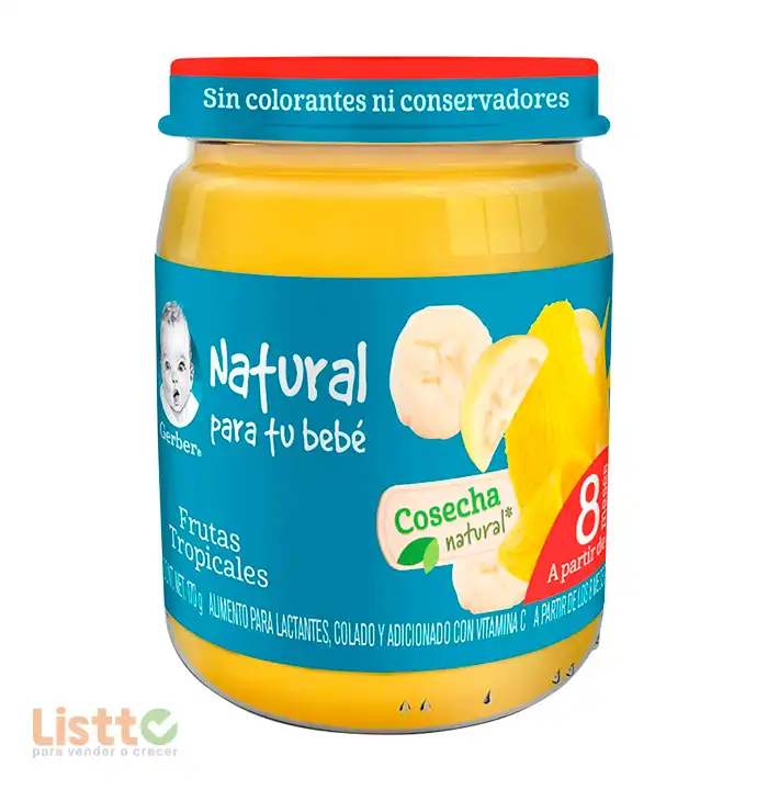 Gerber Colado Frutas Tropicales Etapa 3 170 gr.