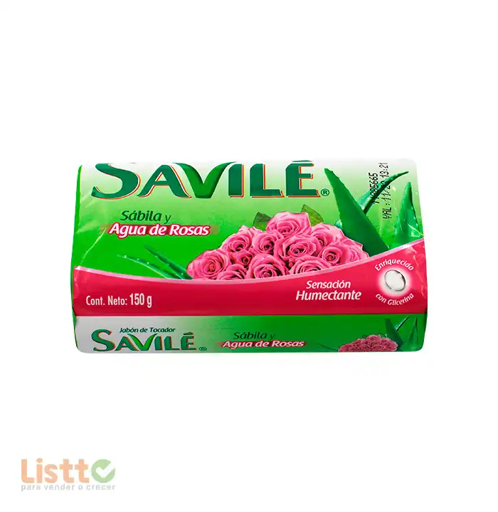 Jabón de Tocador Savilé Agua de Rosas 100 gr.