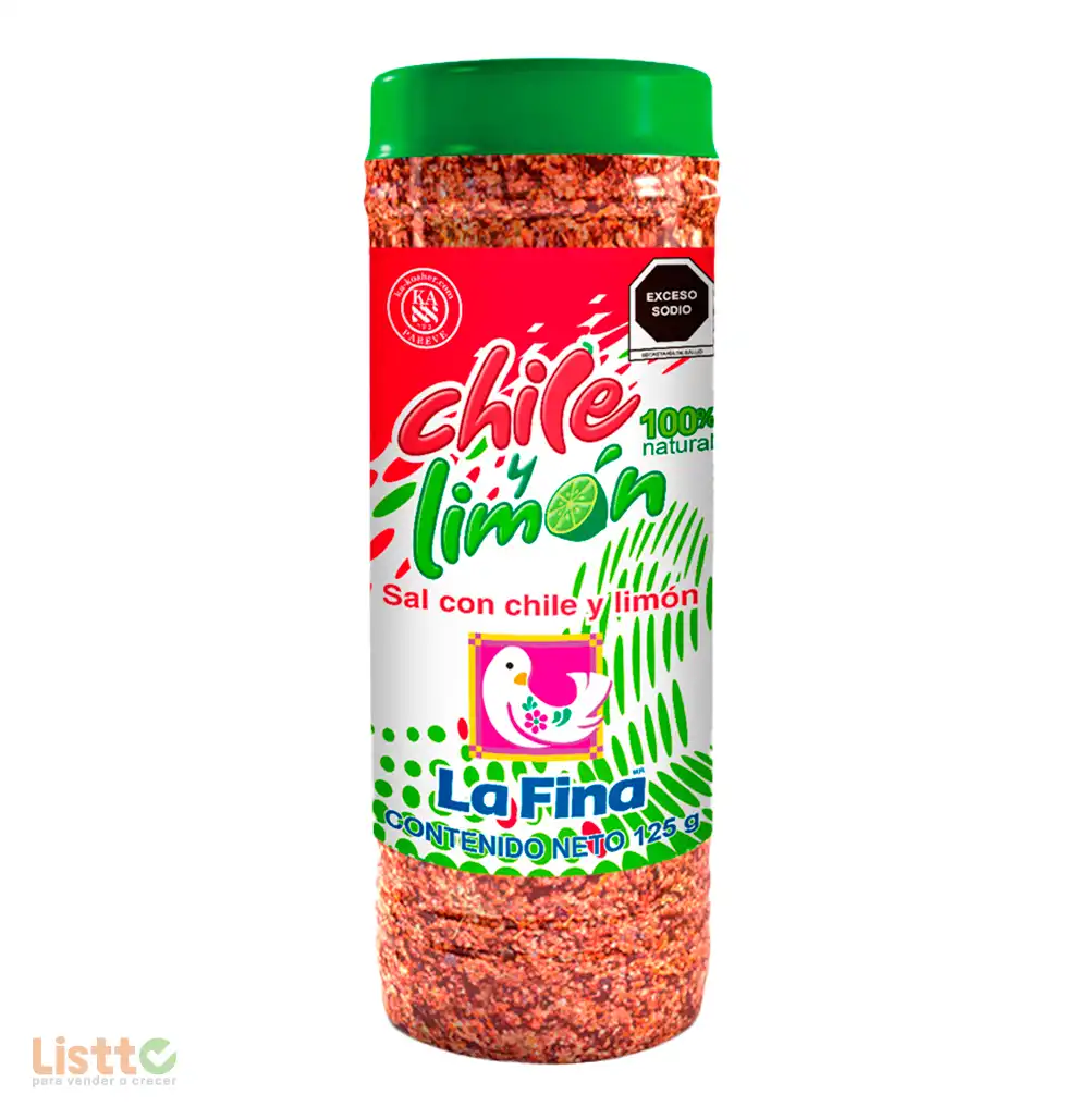 Chile y Limón en Polvo La Fina 125 gr.