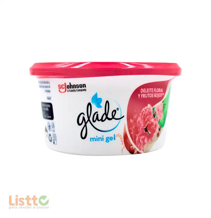 Aromatizante Glade Deleite Floral y Frutos Rojos Gel 70 gr.