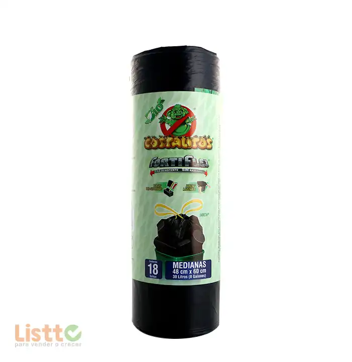 Bolsa para Basura Costalitos Mediano Rollo 18 pz.