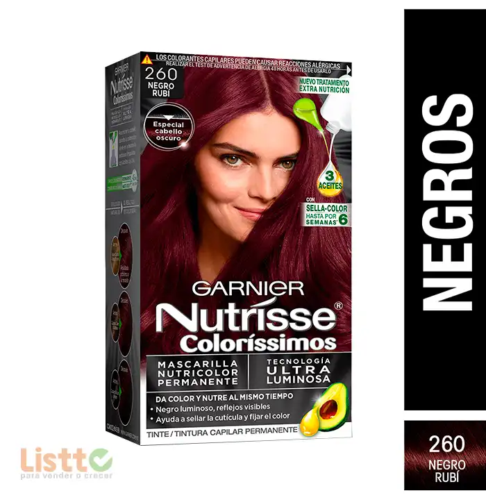 Tinte Nutrisse Negro Rubi Número 260 pz.