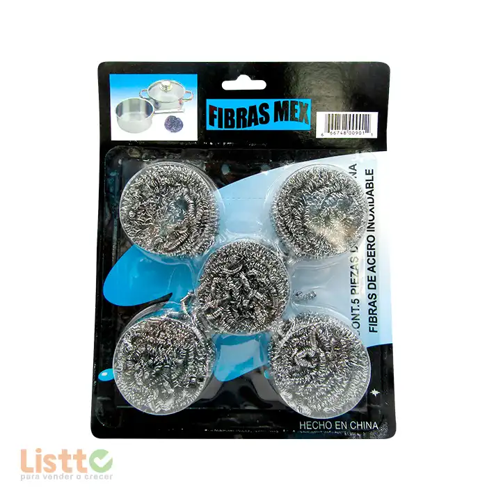 Fibra Cambat Espiral Metalica FE-1 5pz.