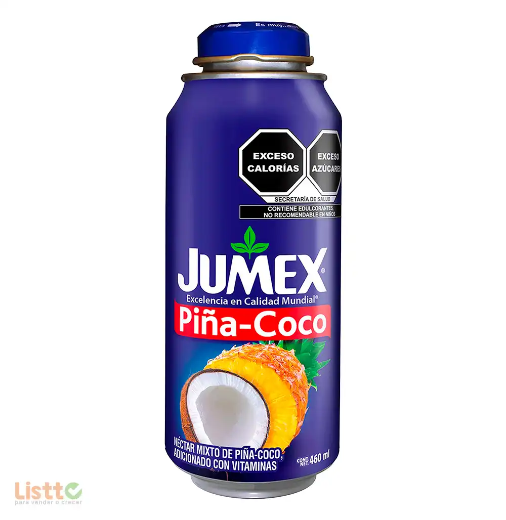 Jugo Néctar Jumex Piña Coco Lata Botella 473 ml.