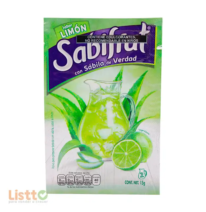 Refresco Sabifrut Limón 15 gr.