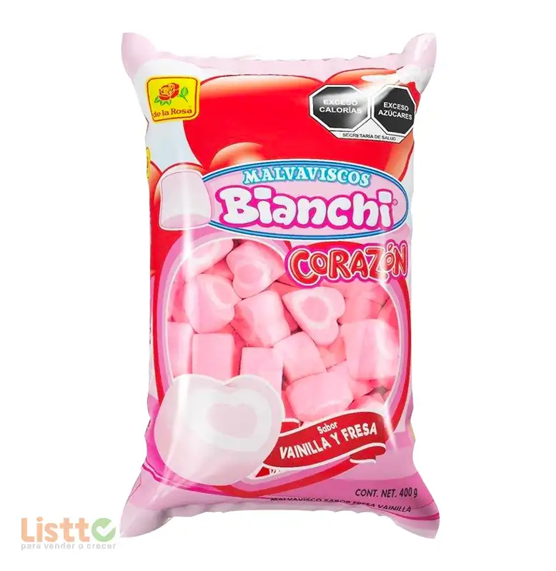 Bombón De la Rosa Bianchi Corazón 400 gr.