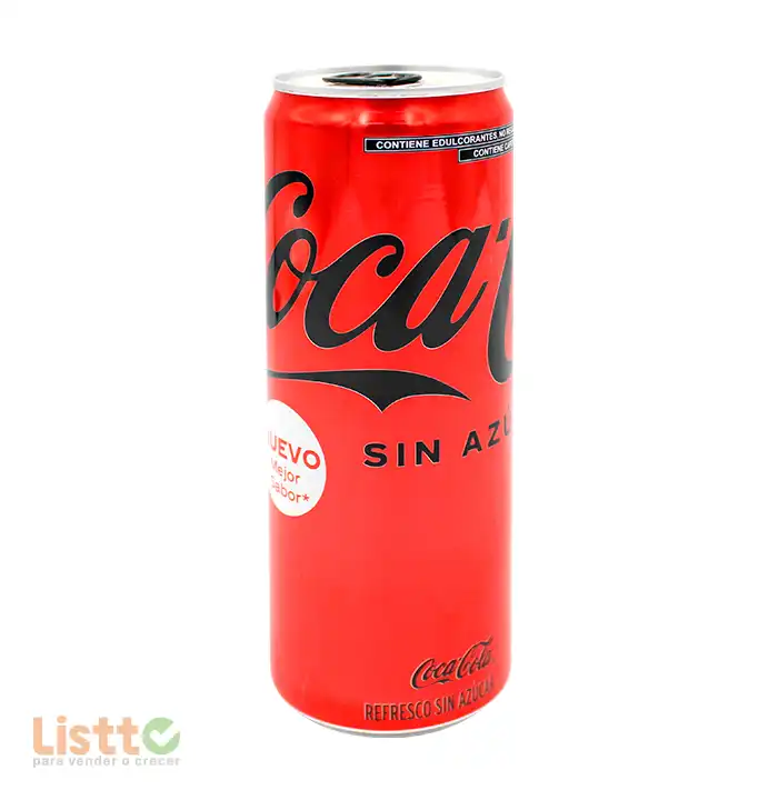 Refresco Coca Cola sin Azúcar Lata 355 ml.