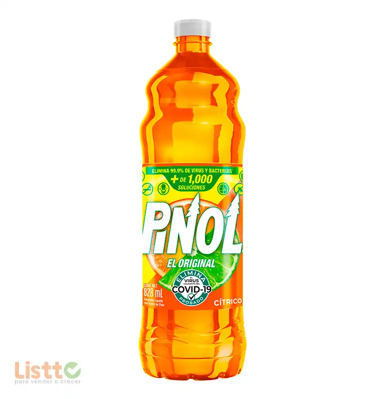 Limpiador Pinol Original Cítrico 828 ml.
