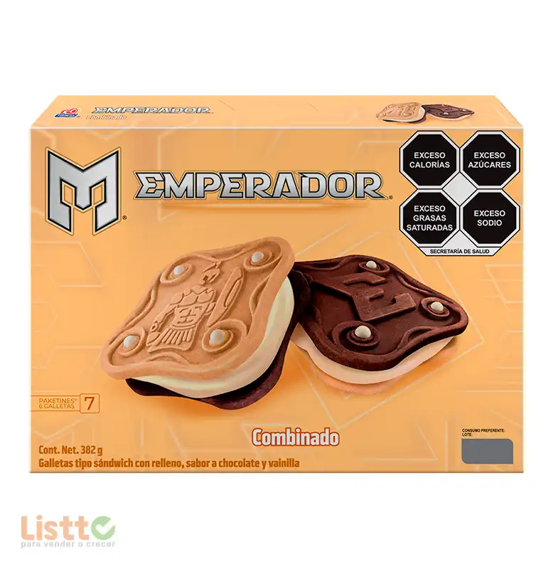 Galletas Gamesa Sándwich Emperador Combinado 382 gr.