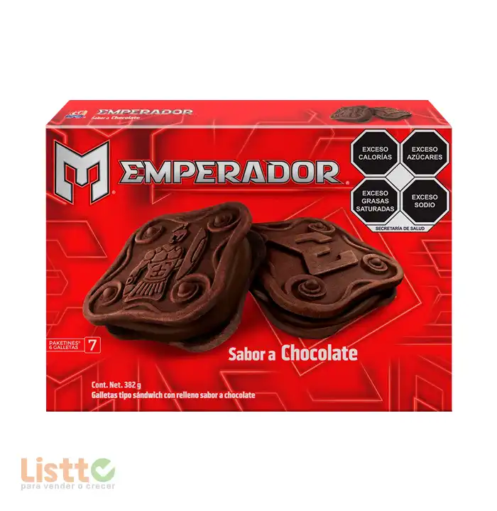 Galletas Gamesa Sándwich Emperador Chocolate 382 gr.