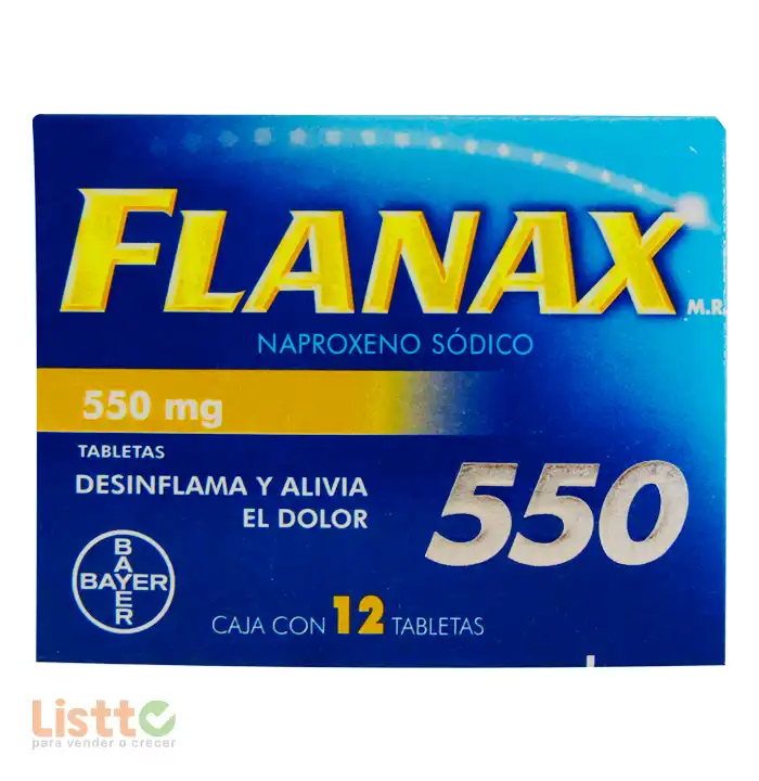 Flanax 550 Mg Tabletas 12 pz.