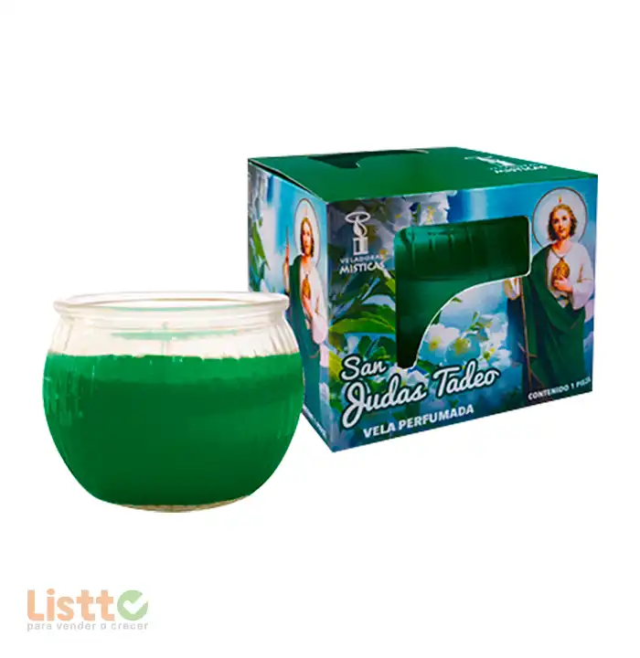 Veladora Mística Vaso Roma San Judas Tadeo pz.