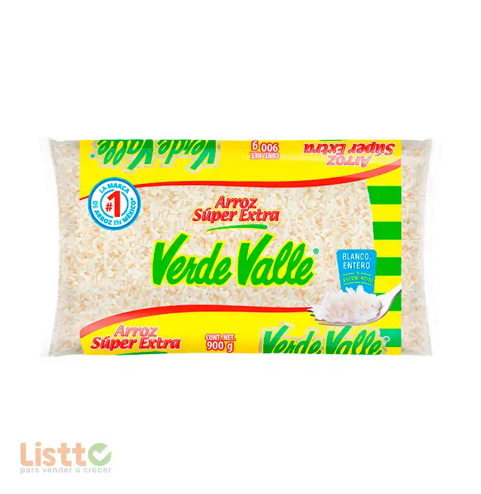 Arroz Verde Valle Súper Extra 900 gr.
