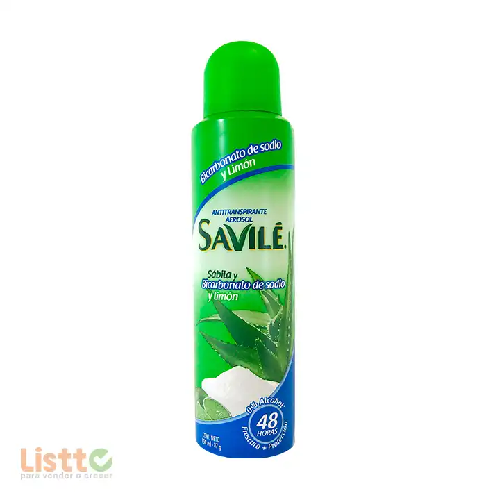 Desodorante Savilé BiCarbónato y Limón Aerosol 150 ml.