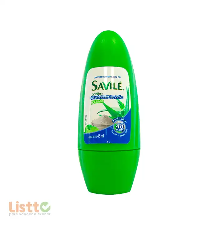 Desodorante Savilé BiCarbónato y Limón Roll On 45 ml.