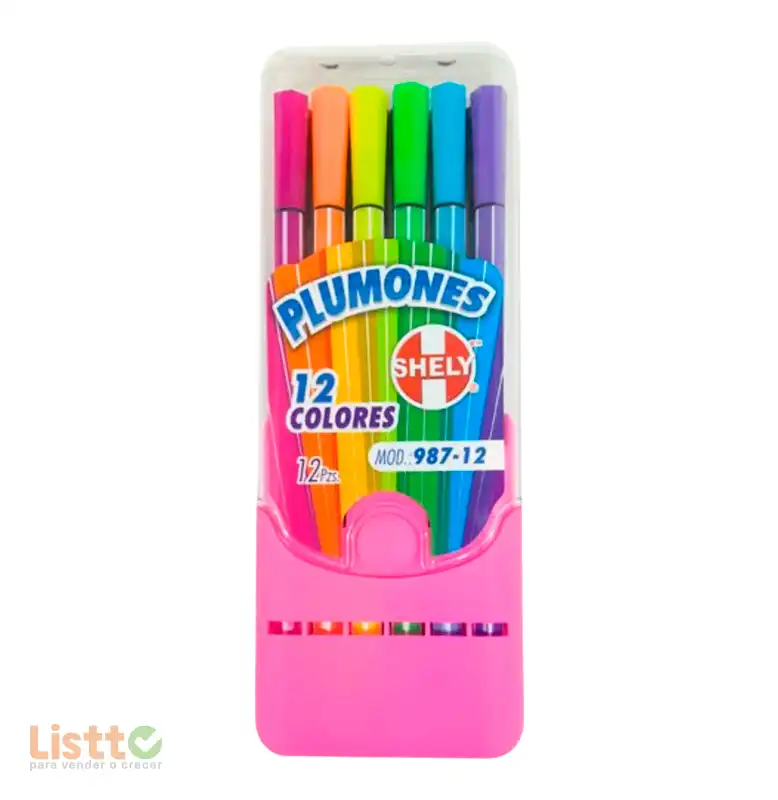 plumines Shely Colores 12 Pz.