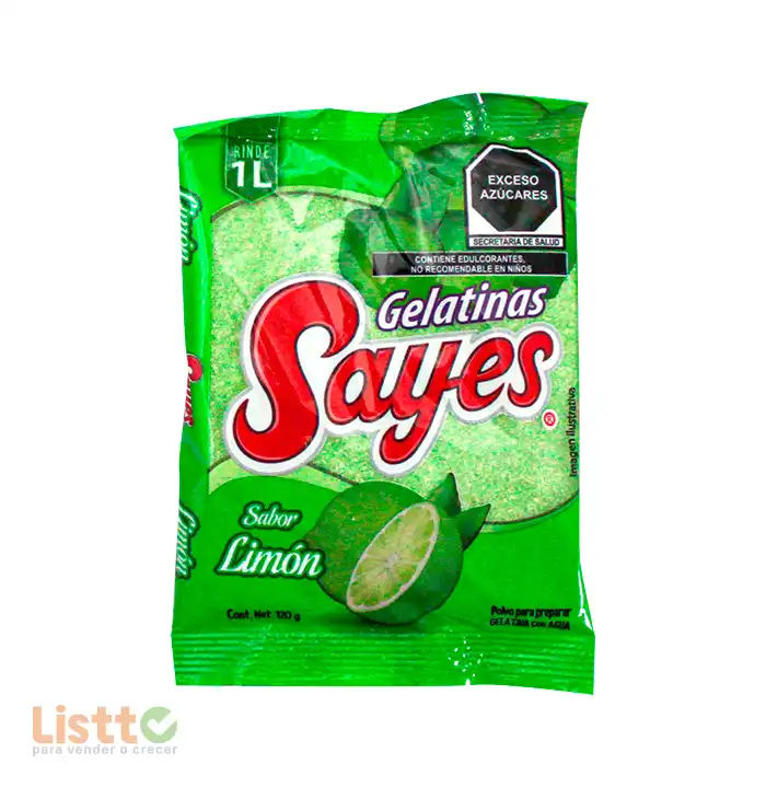 Gelatina Sayes Limón 120 gr.
