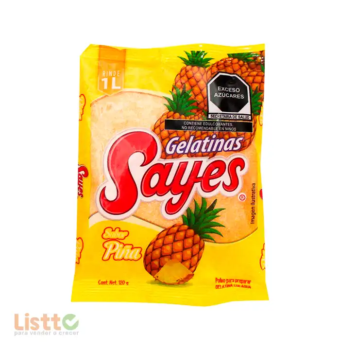 Gelatina Sayes Piña 120 gr.