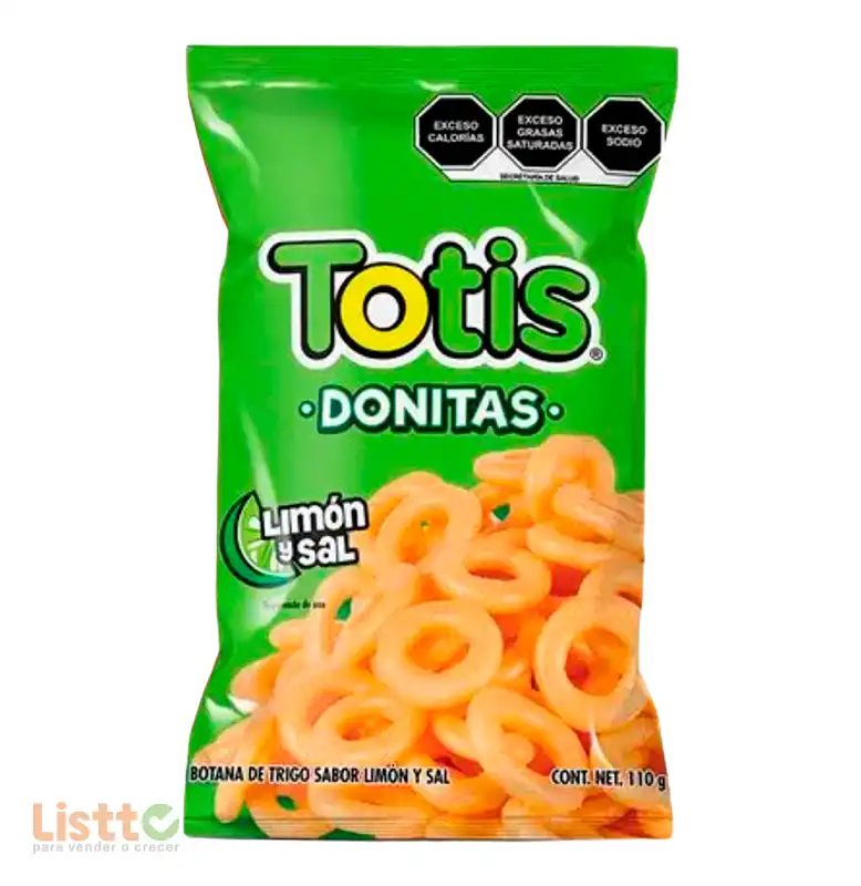 Frituras Totis Donita Sal y Limón 110 gr.