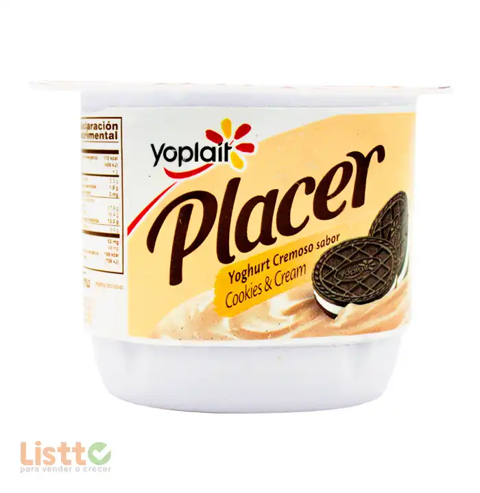 Yoghurt Yoplait Placer Cookies & Cream Malteada 220 gr.