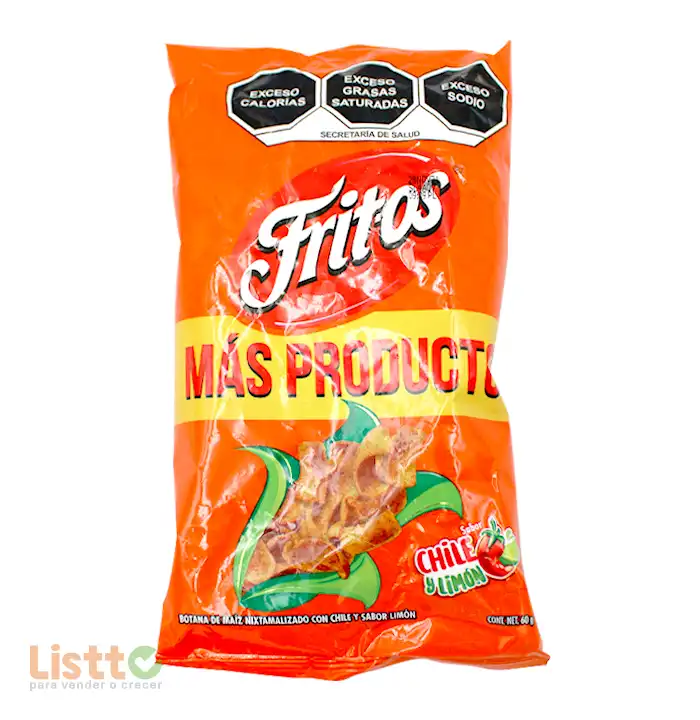 Sabritas Fritos Chile y Limón 180 gr.