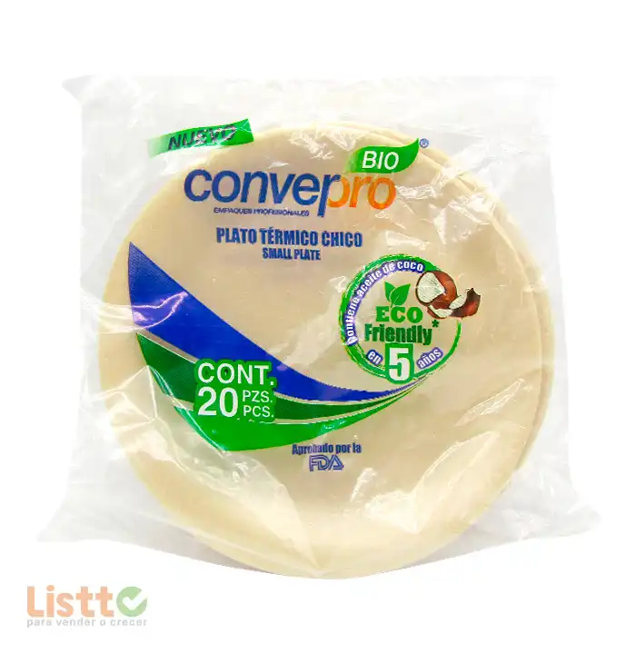 Plato Térmico Converpro Bio Chico 20 pz.